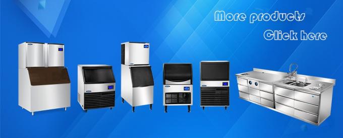 R134A Clear Square Ice Cube Maker Pendingin Udara / Air 24